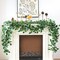 Artificial Vines Garland 42'' Fake Ficus Vine Greenery Garland Silk Green Leaves Decoration Faux Hanging Plants for Wedding Table Centerpieces Wall Room Decor